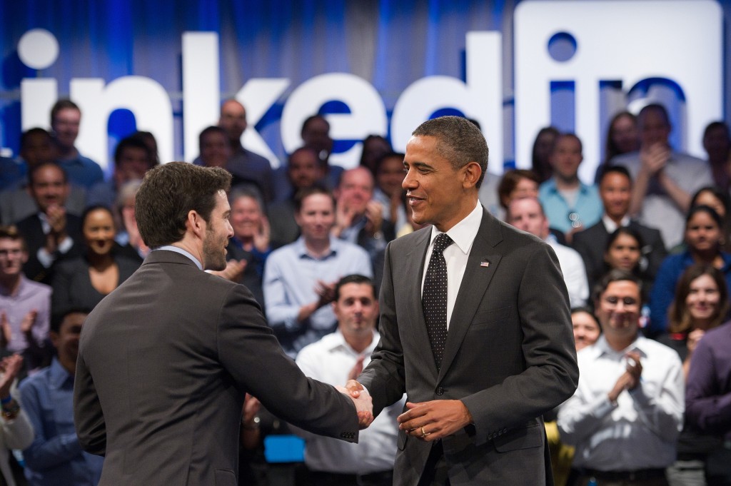 Obama Participates In LinkedIn Town Hall